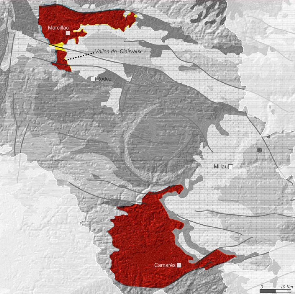 Carte de géologie des Rougiers